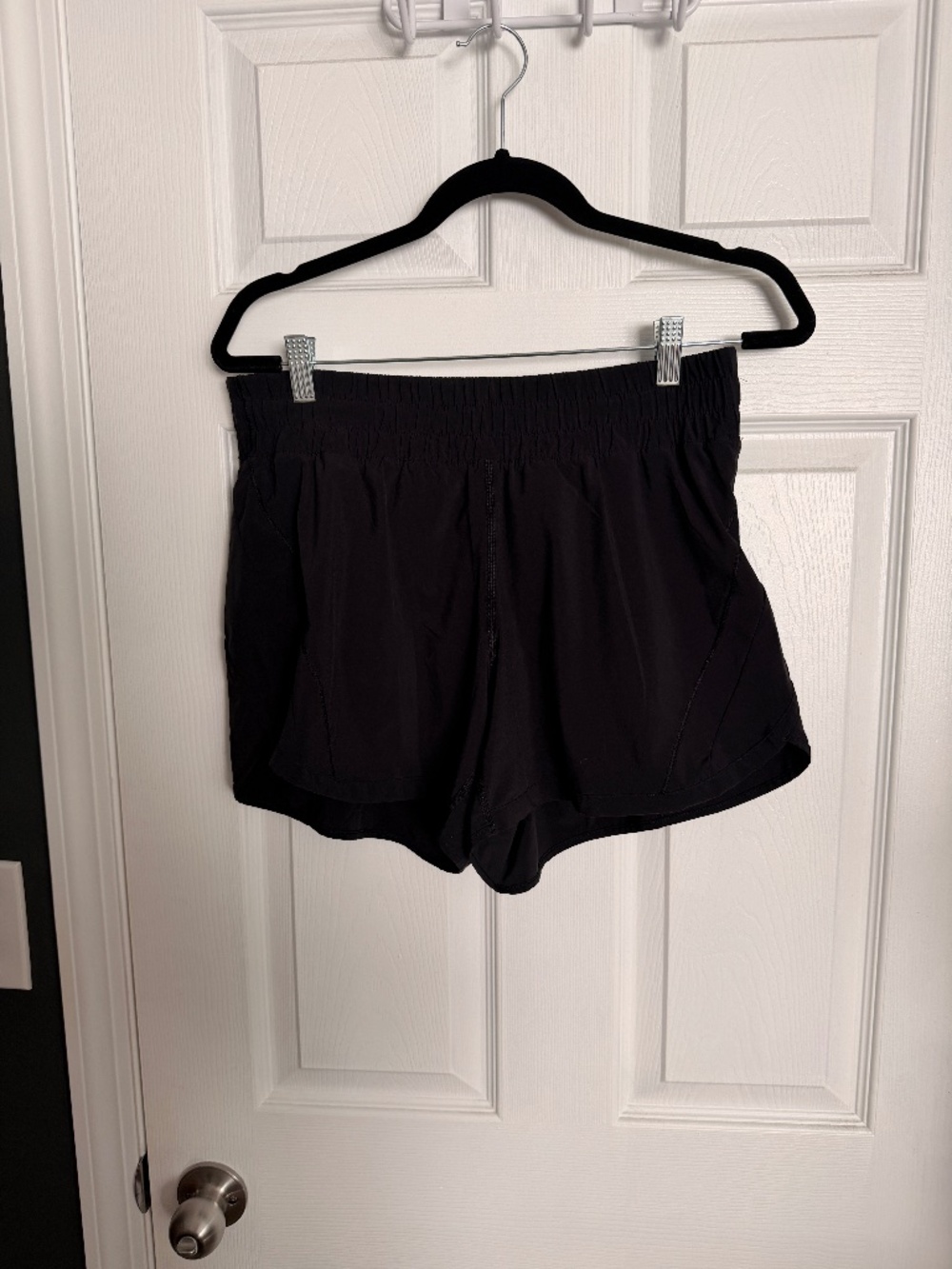 Lululemon Black Speed Up Running Shorts Women's Size 12